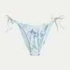 Bas de bikini audacieux avec bordure style crochet et liens sur les côtés