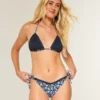 Bas de bikini audacieux avec bordure style crochet et liens sur les côtés