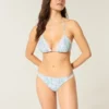 Bas de bikini audacieux à double bretelle et bordure style crochet