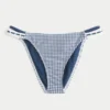 Bas de bikini audacieux à double bretelle et bordure style crochet
