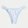 Bas de bikini à bretelles et broderies sur les cuisses