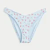 Bas de bikini échancré côtelé