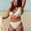 Bas de bikini Cheekiest à jambes hautes et côtes