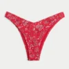 Bas de bikini Cheekiest à jambes hautes et côtes