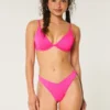 Bas de bikini Cheekiest à taille en V et jambes hautes côtelées