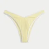 Bas de bikini Cheekiest à taille en V et jambes hautes côtelées