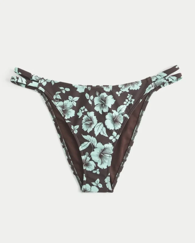 Bas de bikini cheeky à double bretelle
