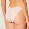 Bas de bikini cheeky à paillettes et crochet, avec liens sur les côtés