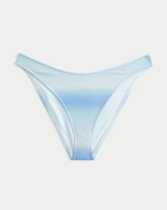 Bas de bikini cheeky à taille haute et paillettes