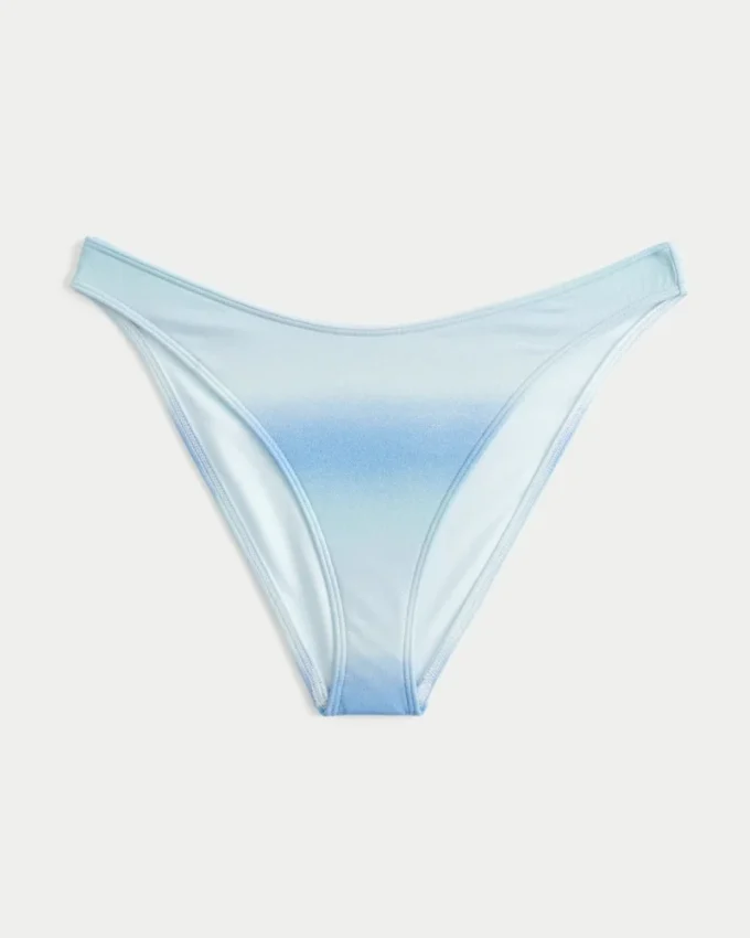 Bas de bikini cheeky à taille haute et paillettes