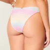 Bas de bikini cheeky à taille haute et paillettes