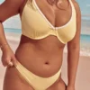 Bas de bikini côtelé