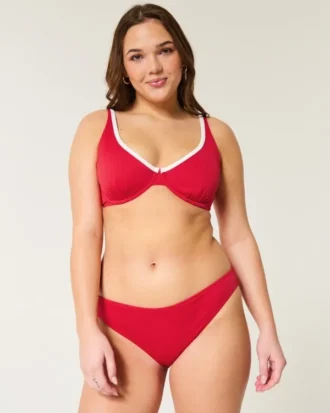 Bas de bikini côtelé