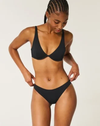 Bas de bikini côtelé