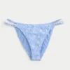 Bas de bikini effronté à jambes hautes et style crochet