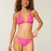 Bas de bikini jacquard à double bretelles