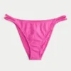 Bas de bikini jacquard à double bretelles