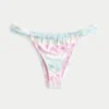 Bas de bikini à larges bretelles et coupe échancrée