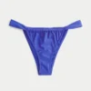 Bas de bikini à larges bretelles et coupe échancrée