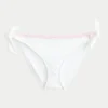 Bas de bikini à nouer sur les côtés et à coutures apparentes