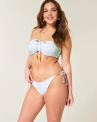 Bas de bikini réversible à nouer sur les côtés