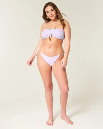 Bas de bikini réversible à nouer sur les côtés