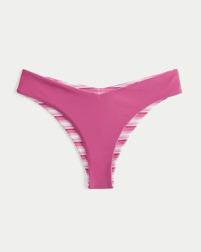 Bas de bikini réversible taille V