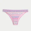 Bas de bikini smocké à taille haute et échancré