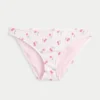 Bas de bikini taille basse côtelé