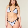Bas de bikini taille basse à nouer sur les côtés