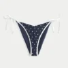 Bas de bikini taille basse à nouer sur les côtés