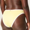 Bas de bikini taille haute à jambes échancrées et cheeks ribbés