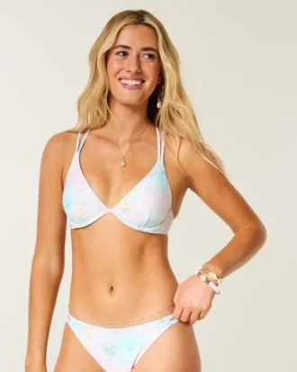 Bikini à armatures et bretelles croisées dans le dos