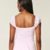 Blouse en popeline à épaules dénudées Blouse en popeline à épaules dénudées
