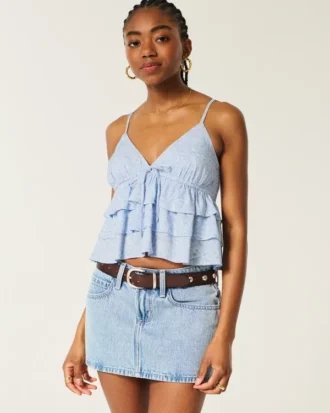 Blouse à volants facile à porter