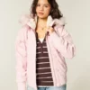 Blouson aviateur doublé de fausse fourrure Blouson aviateur doublé de fausse fourrure