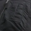Blouson bomber zippé avec bordure en fausse fourrure Blouson bomber zippé avec bordure en fausse fourrure