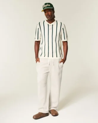 Broderie au dos Pantalon de survêtement ample