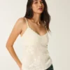 Caraco babydoll facile à porter, style broderie anglaise Caraco babydoll facile à porter, style broderie anglaise