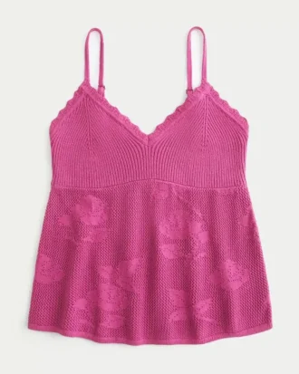 Caraco babydoll facile à porter, style broderie anglaise
