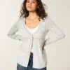 Cardigan babydoll à manches longues Cardigan babydoll à manches longues