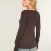 Cardigan babydoll à manches longues