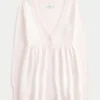 Cardigan babydoll à manches longues Cardigan babydoll à manches longues