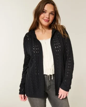 Cardigan à capuche sans fermeture Stitchy