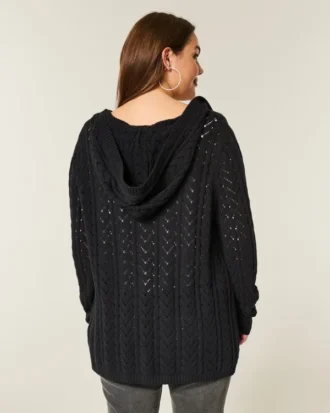 Cardigan à capuche sans fermeture Stitchy