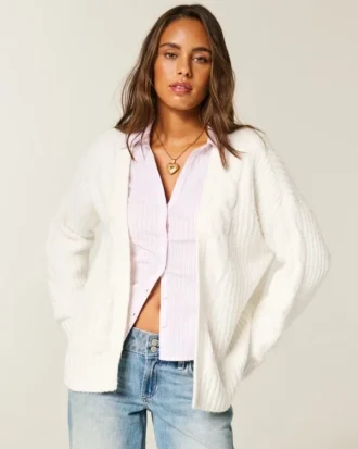 Cardigan confortable sans fermeture Hollister Comfy Cloud