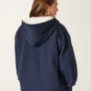 Cardigan en polaire sans fermeture doublé de fausse fourrure Cardigan en polaire sans fermeture doublé de fausse fourrure