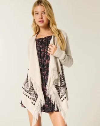 Cardigan facile à porter sans fermeture