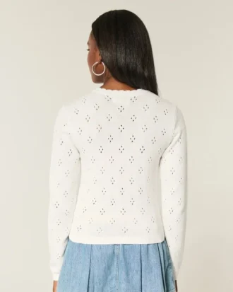 Cardigan à œillets
