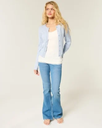 Cardigan à œillets